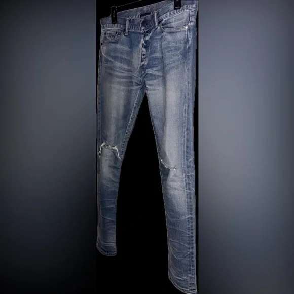 NWOT rare John Elliott 30x33.5” Japanese made selvedge denim jeans in cast 2 fit - Picture 15 of 16